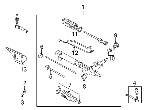 2005 Chevy Venture Steering Gear & Linkage Diagram
