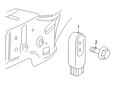2006 Pontiac Torrent Daytime Running Lamp Components Diagram