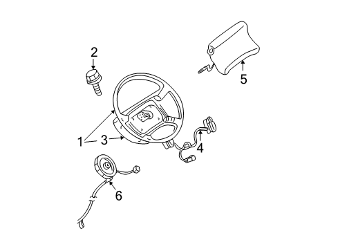 1995 Chevy Blazer Steering Wheel Diagram 3 - Thumbnail