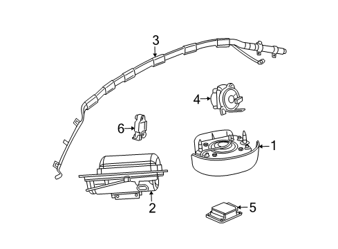 2003 Saturn Ion Air Bag Components Diagram 2 - Thumbnail