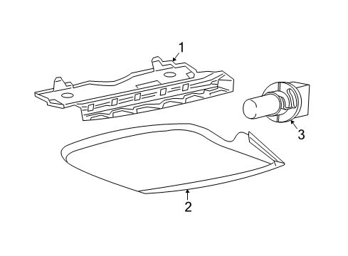 2007 Saturn Ion High Mount Lamps Diagram 2 - Thumbnail