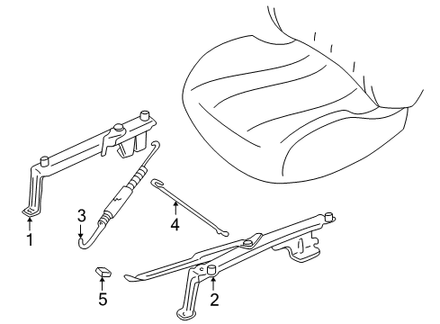 1999 Pontiac Sunfire Tracks & Components Diagram 3 - Thumbnail