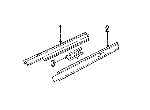 1995 Buick Century Rocker Panel Reinforcement Diagram for 20396026
