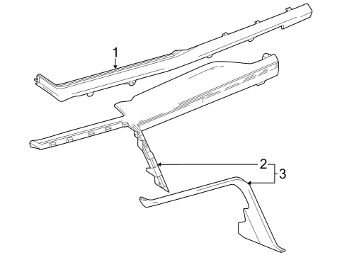 2025 GMC Sierra 3500 HD Instrument Panel Components Diagram 4 - Thumbnail