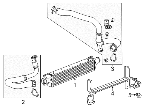 2014 Buick Encore Intercooler Hose Diagram for 94516222