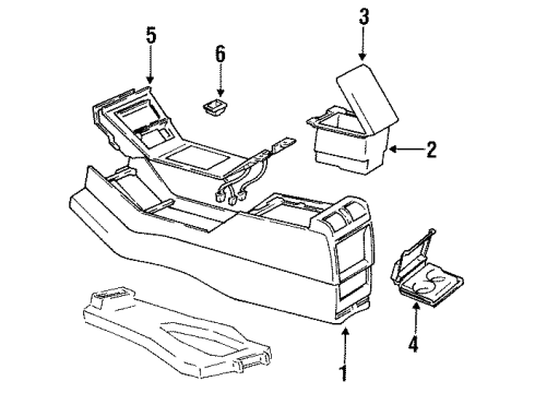 1993 Oldsmobile 98 Center Console Diagram