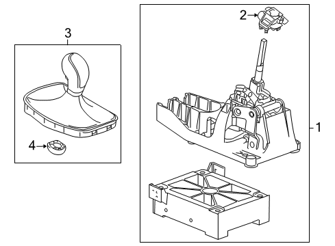 2012 Buick Regal Gear Shift Control - MT Diagram