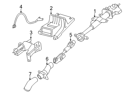 2006 Buick Terraza Steering Column Assembly Diagram