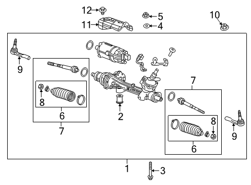2018 Chevy Cruze Steering Gear & Linkage Diagram