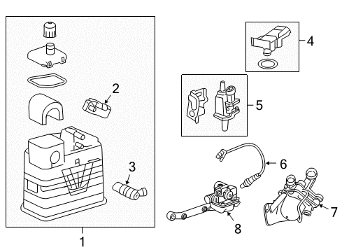 2011 Buick Regal A.I.R. Pump Diagram for 12634644