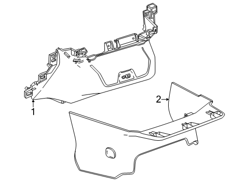 2025 Chevy Suburban Instrument Panel Components Diagram 2 - Thumbnail