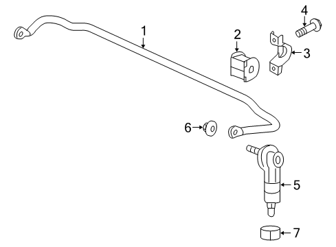 2014 GMC Terrain Stabilizer Bar & Components Diagram 3 - Thumbnail