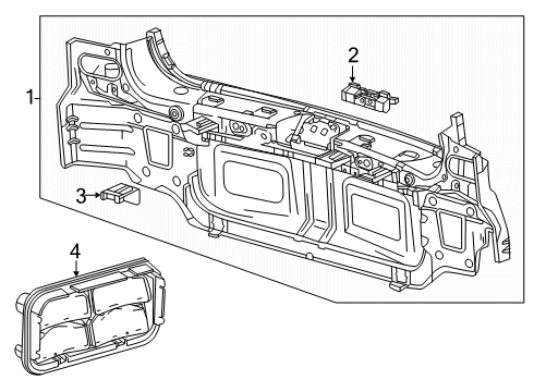 2024 Chevy Blazer EV Rear Body Diagram