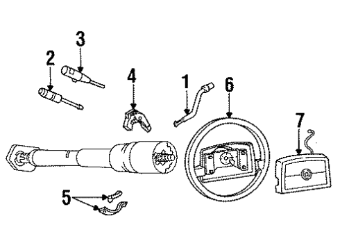 1993 Cadillac Fleetwood Housing & Components Diagram