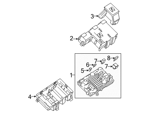 Block, Wiring Junction Diagram for 84794655