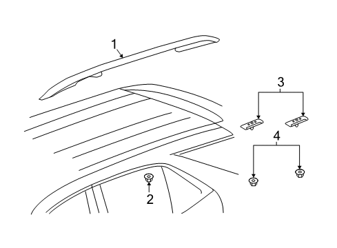 2023 Chevy Equinox Luggage Carrier Diagram