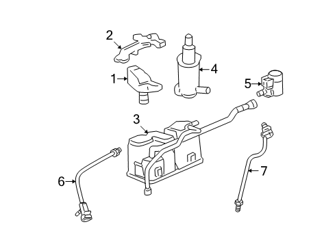 2007 Saturn Aura Vapor Canister Diagram 2 - Thumbnail