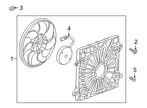 2025 Cadillac XT6 Cooling Fan Diagram