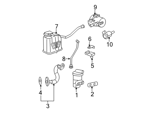 2005 Chevy Malibu Emission Components Diagram 2 - Thumbnail