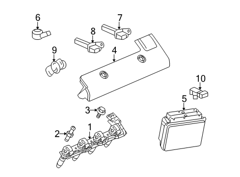 2004 Pontiac Bonneville Camshaft Position Sensor Diagram for 12575483