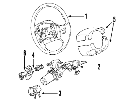 2004 Saturn Vue Lower Shaft Diagram for 15806706
