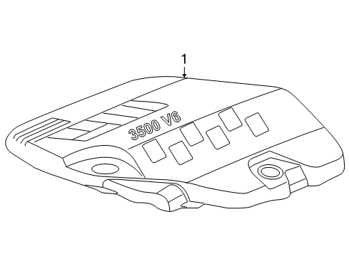2007 Saturn Aura Engine Appearance Cover Diagram 2 - Thumbnail