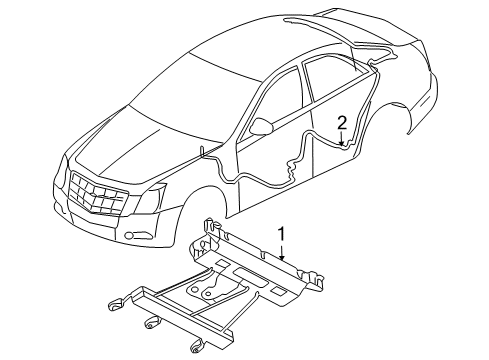 2013 Cadillac CTS Antenna & Radio Diagram 2 - Thumbnail