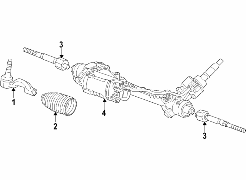 2018 Chevy Camaro Steering Gear & Linkage Diagram 2 - Thumbnail
