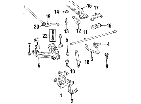 1991 Chevy C2500 Stabilizer Bar & Components Diagram 6 - Thumbnail
