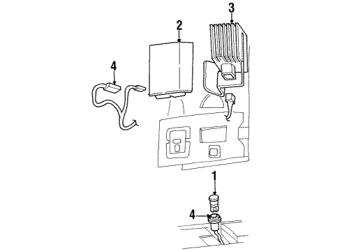 1996 Chevy Monte Carlo Daytime Running Lamp Components Diagram
