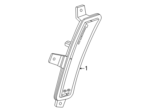 2025 Cadillac Escalade Side Marker Lamps Diagram