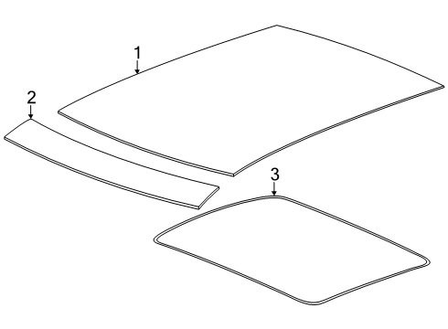 2025 Cadillac ESCALADE IQ Sunroof Diagram