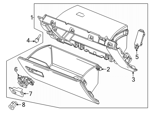 2024 Chevy Silverado EV Glove Box Diagram