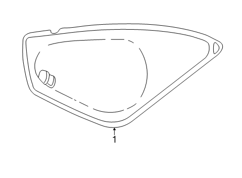 2004 Pontiac Aztek Glass & Hardware - Quarter Panel Diagram