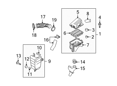 2009 Pontiac G3 Filters Diagram