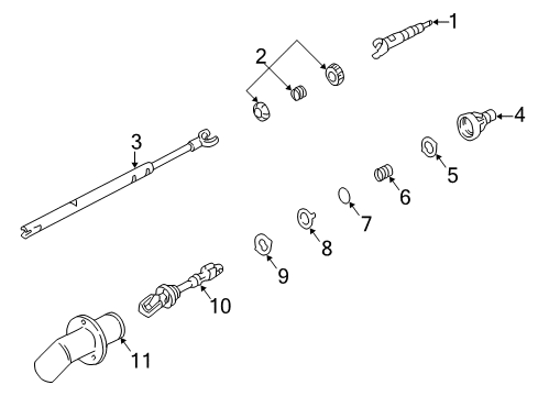 2000 Buick Regal Shaft & Internal Components Diagram