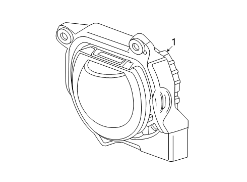 2024 GMC Sierra EV Fog Lamps Diagram