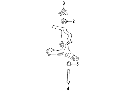 1994 Pontiac Bonneville Stabilizer Bar & Components Diagram 2 - Thumbnail