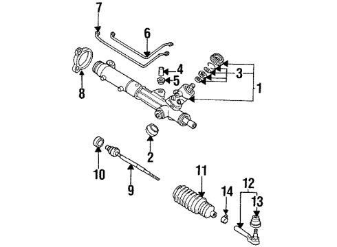 2001 Pontiac Firebird Steering Gear & Linkage Diagram 2 - Thumbnail