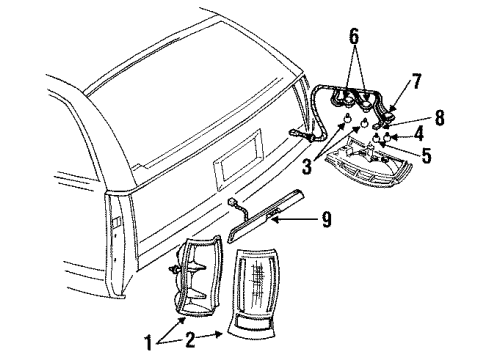 1992 Oldsmobile Custom Cruiser Harness Diagram for 12086243