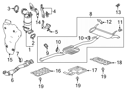 2025 Chevy Equinox Exhaust Components Diagram
