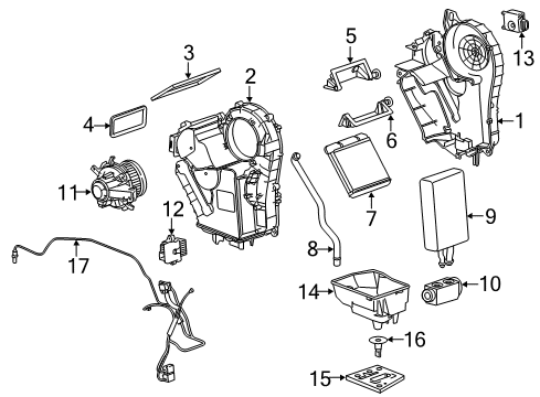 2019 Chevy Tahoe Auxiliary Heater & A/C Diagram