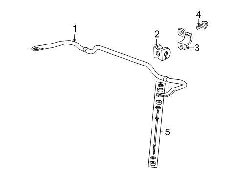 2016 Buick Enclave Stabilizer Bar & Components Diagram 4 - Thumbnail