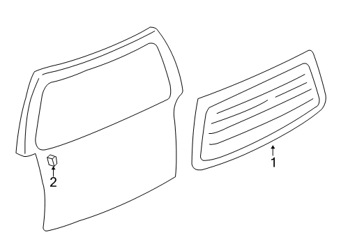 2006 Pontiac Montana Glass - Lift Gate Diagram
