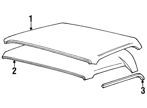1989 Chevy Blazer Air Deflector Diagram for 994822