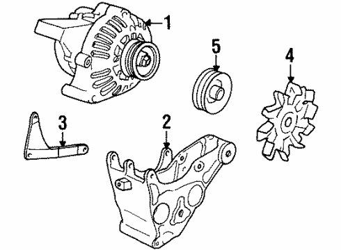 1993 Chevy Blazer Alternator Diagram 2 - Thumbnail