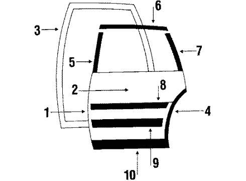 1984 Oldsmobile Omega Door & Components Diagram 2 - Thumbnail
