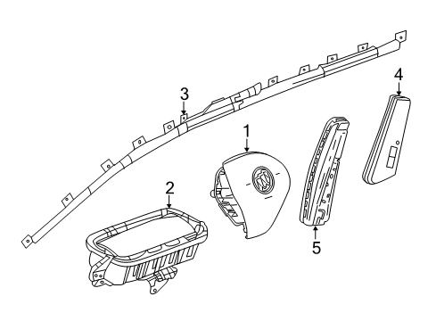 2022 Buick Enclave Passenger Air Bag Diagram for 86779221