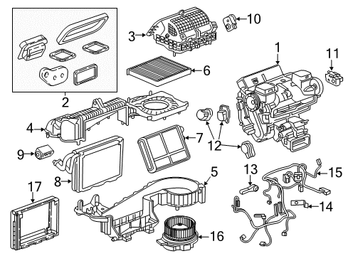 2017 Cadillac CT6 Air Conditioner Diagram 4 - Thumbnail