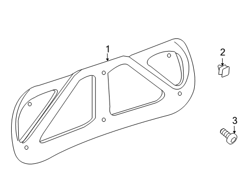 2004 Pontiac Grand Prix Interior Trim - Trunk Diagram